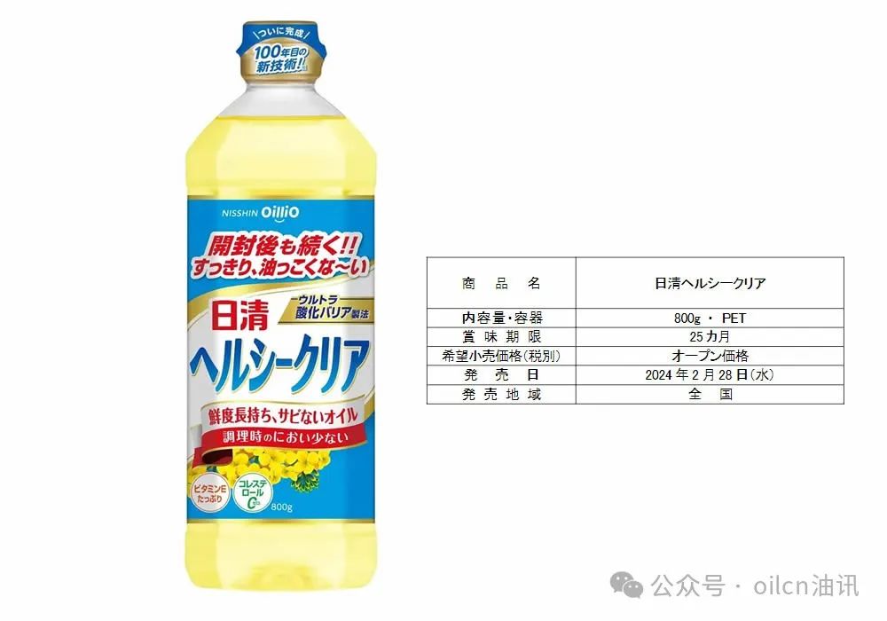 油讯- 新型食用油推出，保质期超2年，油瓶更轻巧- 导油网—食用油行业