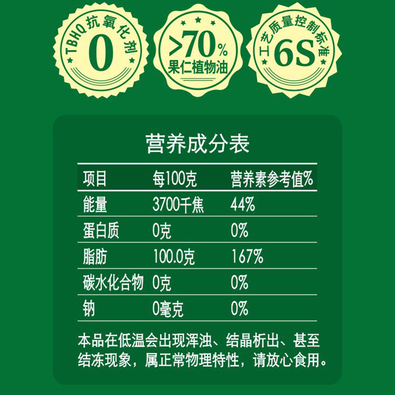 坚小果核桃果香型调和油